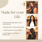 Shop our 21 natural color hair extensions, available in 9”-14”. Order online for vibrant, fade-resistant styles!