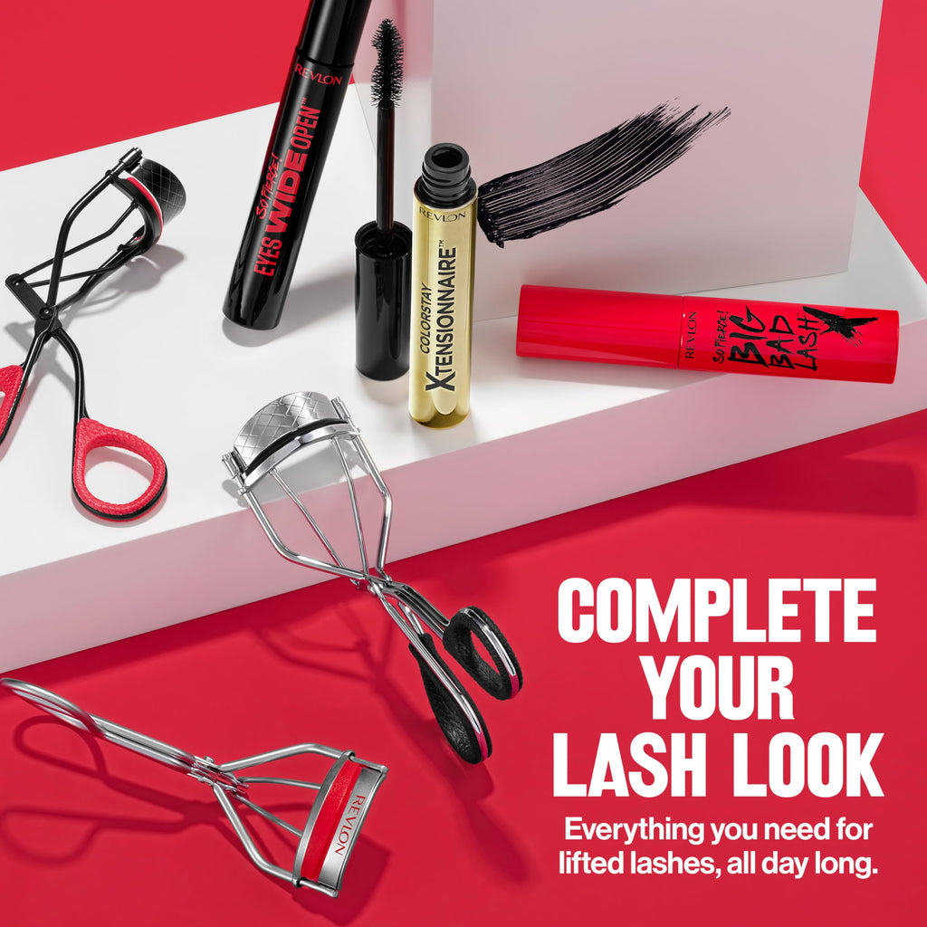 Buy now Revlon Triple-Stepped Lash Curler, Eyelash Lift For a Super-Curled Look in One Squeeze, 3-Tiered Pads for Gentle, Tug-Free Curling, 1 Count at indiglob india