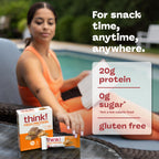 Buy now think! Protein Bars, High Protein Snacks, Gluten Free, Kosher Friendly, Creamy Peanut Butter, Nutrition Bars, 2.1 Oz per Bar, 12 Count (Packaging May Vary) at indiglob india