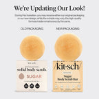 Buy now Kitsch Exfoliating Sugar Scrub for Body â€“ All Natural Body Scrub Bar Soap for Smooth, Hydrated & Glowing Skin - Vegan Soap Bar Exfoliator for Men and Women - Made in the USA - 4 oz at indiglob india