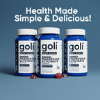 Goli Zero Sugar Magnesium Gummies - 125mg Magnesium (from Magnesium Glycinate) with Vitamin D 60 Count Each (3 Pack, 180 Total) - No Artificial Sweeteners, No Sugar Alcohols - Vegan, Gluten-Free