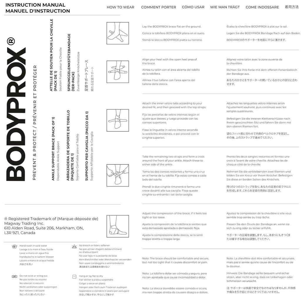 Buy now Bodyprox Ankle Support Brace, Breathable Neoprene Sleeve, Adjustable Wrap! (1 Pack) at indiglob india