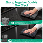 5PC Genie Cloth Magic Cloth for Glass,Windows, Bathroom,Reusable Lint Free