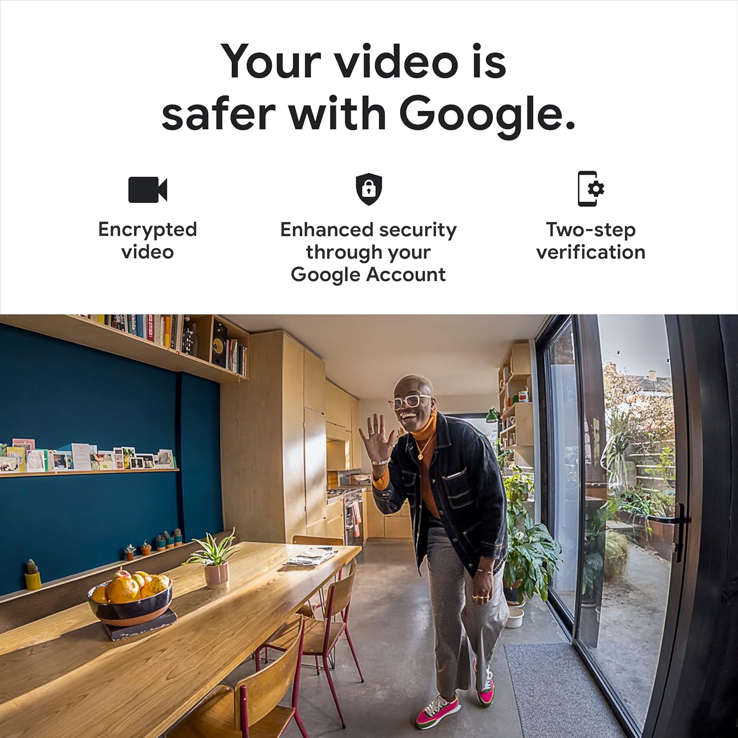 Buy now Google indoor Nest Security Cam 1080p (Wired) - 2nd Generation - Snow at indiglob india