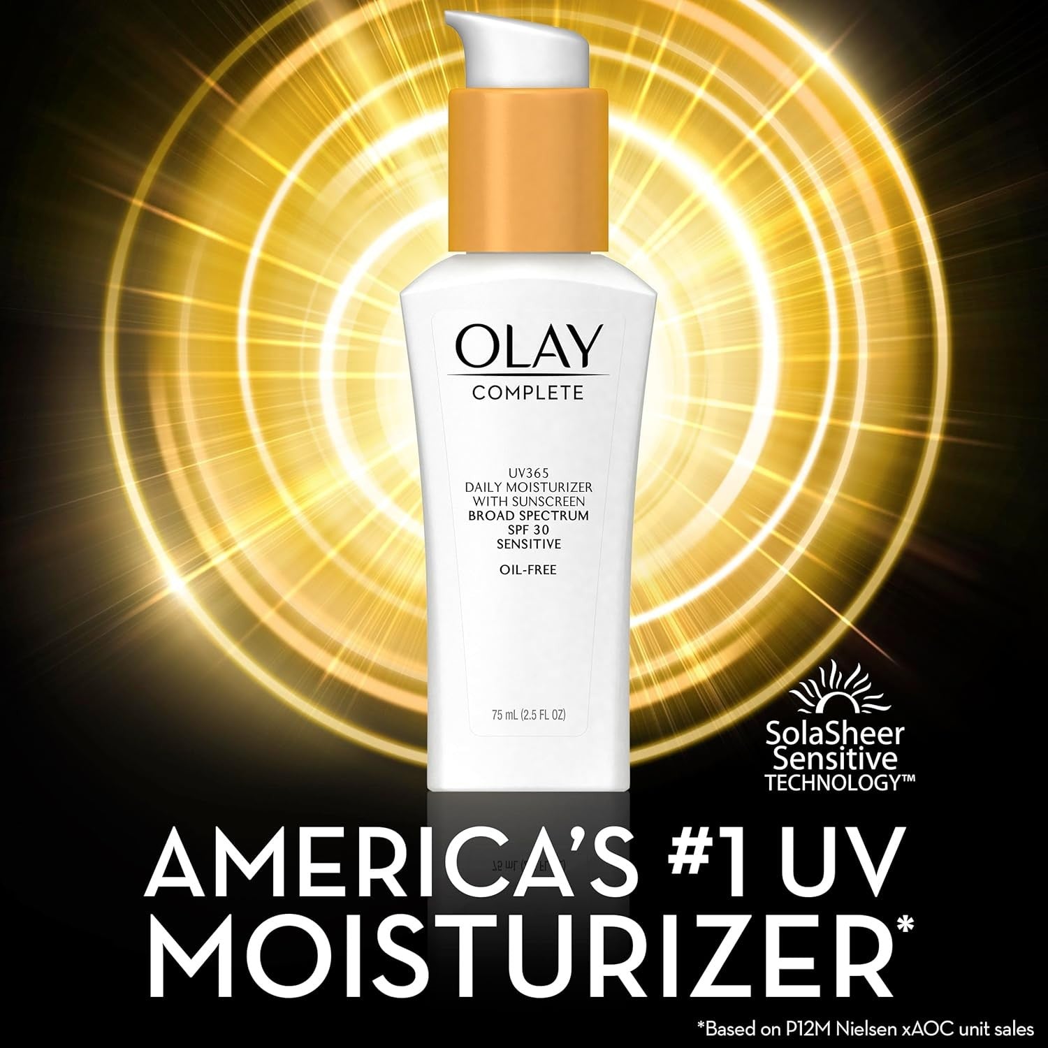 Buy now Olay Face Moisturizer, Complete with Sunscreen SPF 30, Fragrance-Free for Sensistive Skin, Broad Spectrum Sun Protection, Long-Lasting Hydration, Non-Comedogenic - Vitamin E & Aloe - 2.5 Oz - 2 Pack at indiglob india