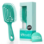 FHI Heat UNbrush Flex Detangling Brush - Ultra Flexible Hairbrush | DuoFlex Anti-Static Bristles for Removing Tangles, Massaging Scalp & Faster Styling - Pain-Free Hair Brush Detangler