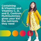 Centrum Kids Multivitamin Gummies, Tropical Punch Flavor, 150 Tablets | Contains B Vitamins, Vitamin C, Vitamin D, and Vitamin E, Supports Immunity, Energy, Growth and Development