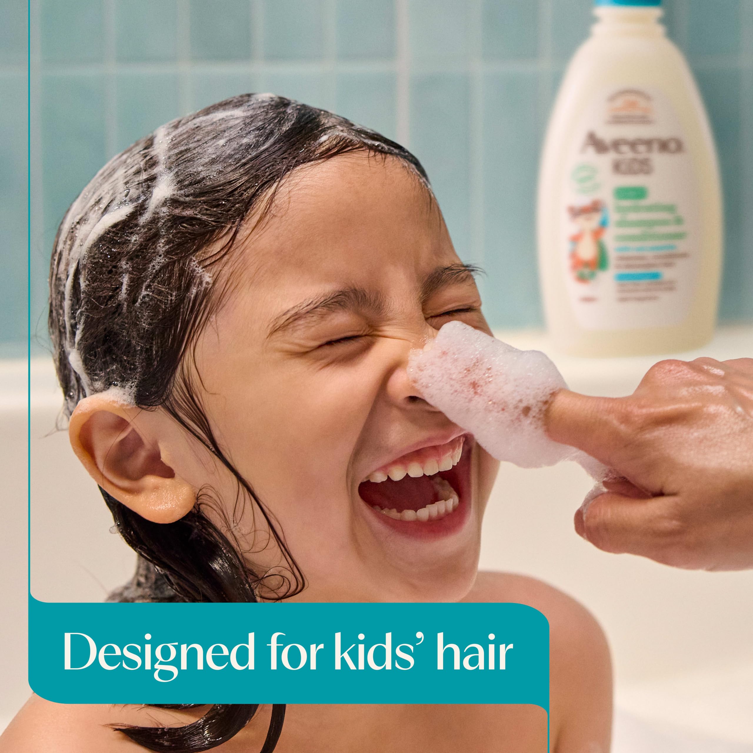 Aveeno Kids Shampoo & Conditioner, Hypoallergenic, 12 fl. oz | Kids Shampoo & Conditioner with Oat Extract, Condition & Detangle Kids Hair, Sensitive Skin and Scalp, Hypoallergenic