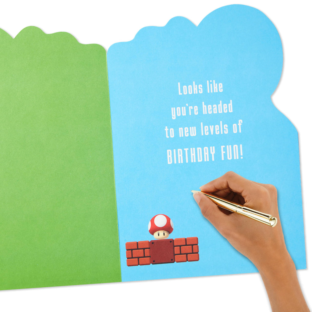 Hallmark Nintendo Super Mario Birthday Card (New Levels of Fun)