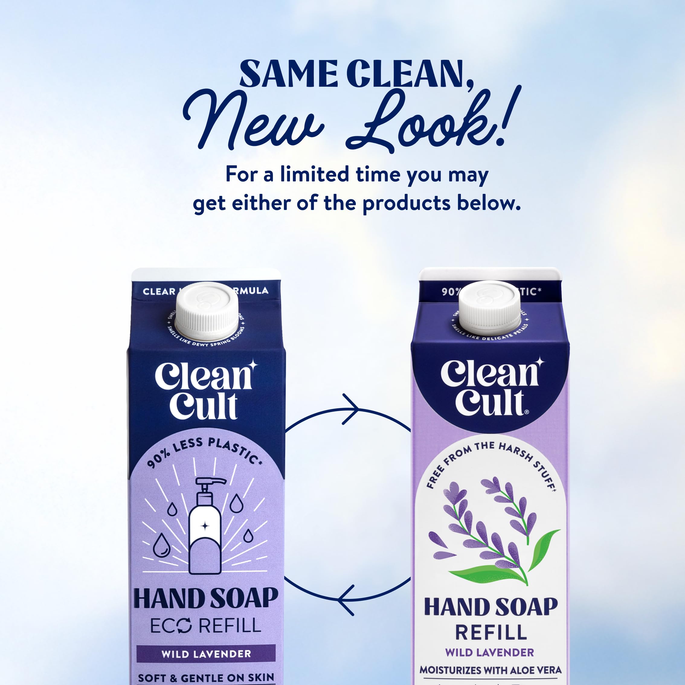 Buy now Cleancult Liquid Hand Soap Refills - Moisturizes Dry & Sensitive Skin - Made with Aloe Vera & Lavender Essential Oils - Wild Lavender - Eco Friendly - Paper-Based Packaging - 32 oz/2 Pack at indiglob india