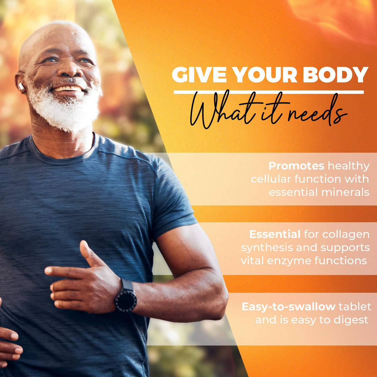 Copper Supplements for Women and Men (90 Capsules) Boosts Energy, Nourishes Body, Anti-Aging Formula, Includes Vitamin C, Zinc & Selenium, Non-GMO, Made in USA - GMP Certified
