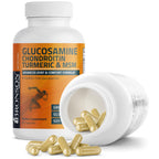 Bronson Glucosamine Chondroitin Turmeric & MSM Joint Support, 60 Capsules | Standardized Boswellia, Shellfish-Free Glucosamine, Mobility & Comfort Support, Non-GMO, Gluten-Free & Soy-Free