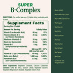 Nature's Bounty Super B Complex Vitamins with Vitamin C & Folic Acid