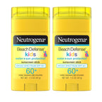 Neutrogena Beach Defense Kids Sunscreen Stick SPF 60+, 1.5 oz | Hawaii Reef Act 104 Compliant, Octinoxate & Oxybenzone Free, Face & Body, Travel Size