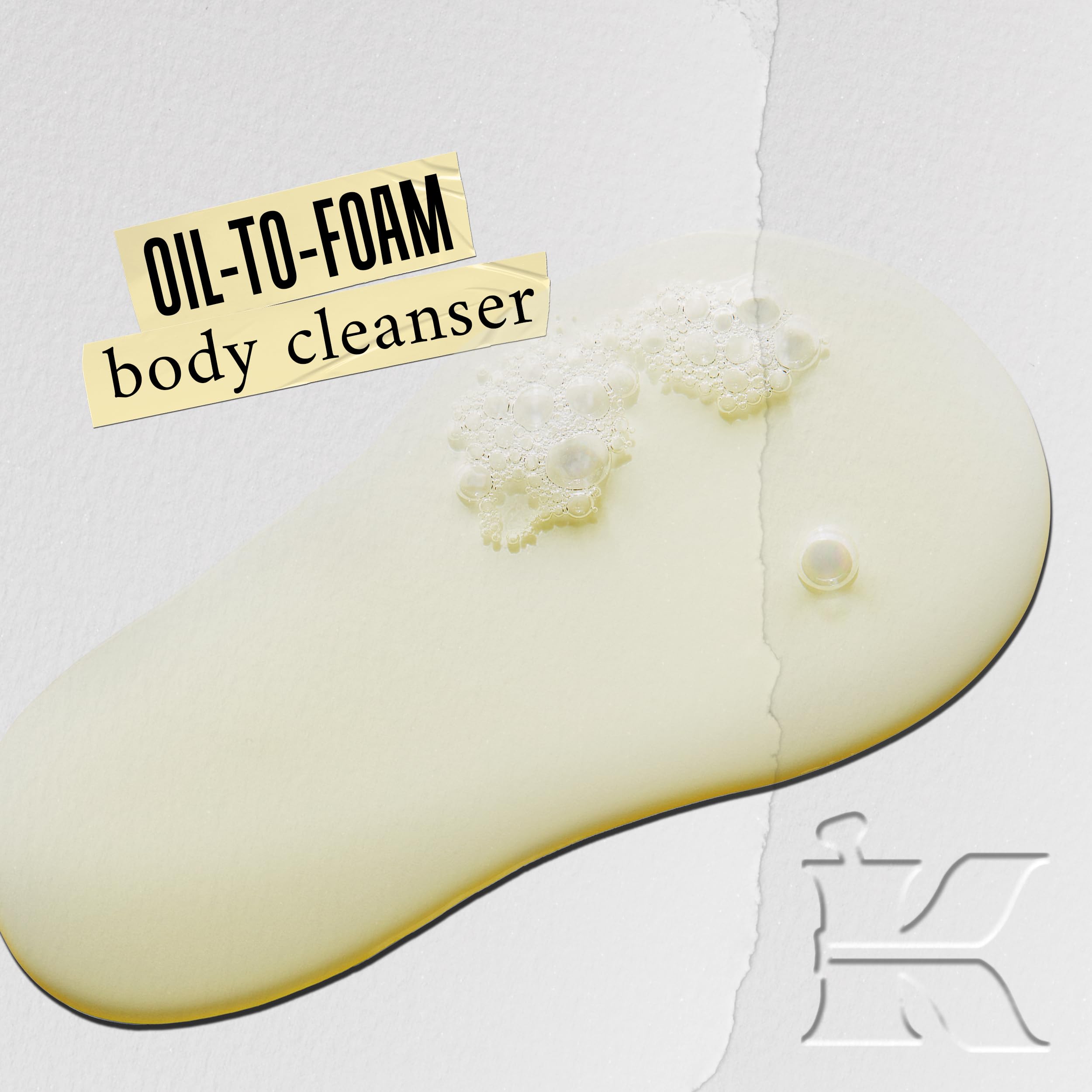 Buy now Kiehl's Creme de Corps Smoothing Oil-to-Foam Body Cleanser, Moisturizing Body Wash for Smooth & Supple Skin, with Castor Oil & Grape Seed Oil, All Skin Types, Vanilla & Almond Scent - 8.4 fl oz at indiglob india