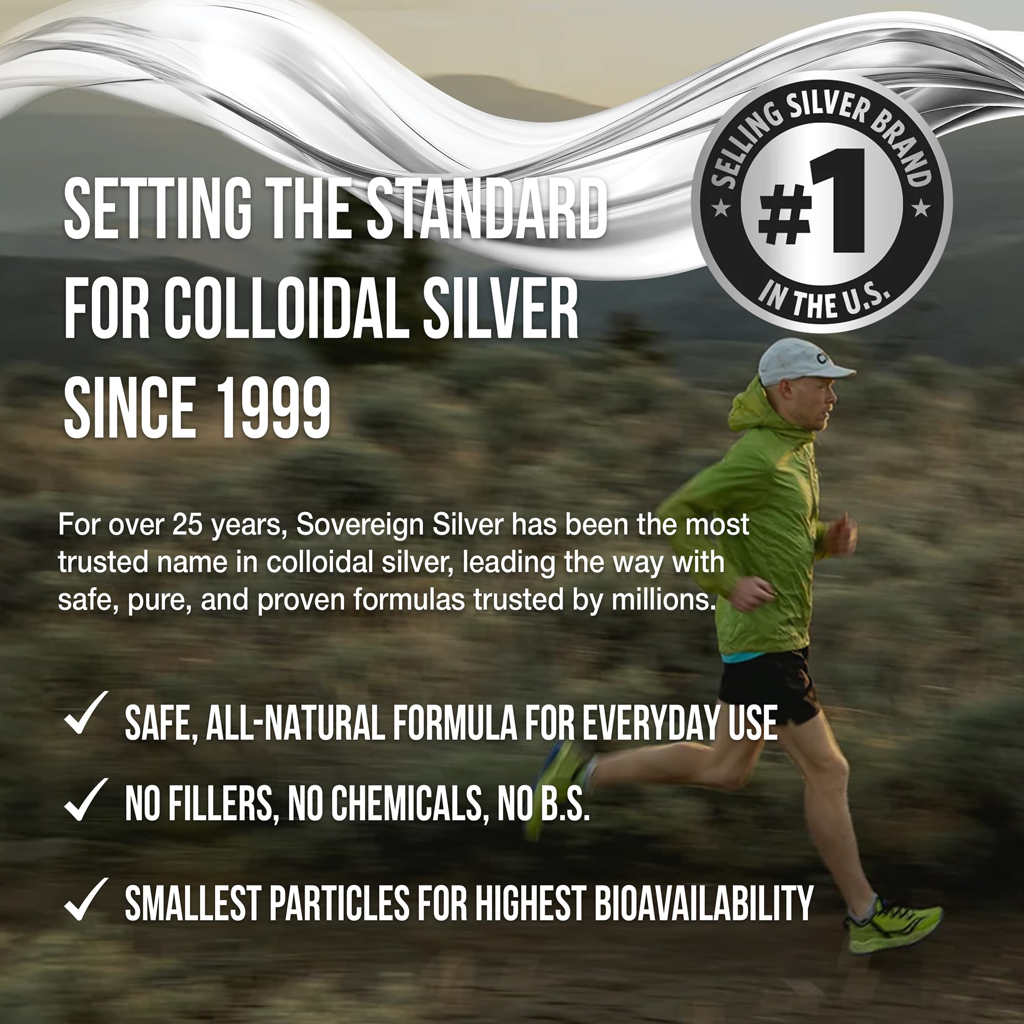 Sovereign Silver Immune Support, Colloidal Silver, Fine Mist Spray, 2 fl oz | Bio-Active Silver Hydrosol, 10 ppm