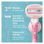Gillette Venus ComfortGlide White Tea Women's Razor 1 Handle + 4 Blade Refills