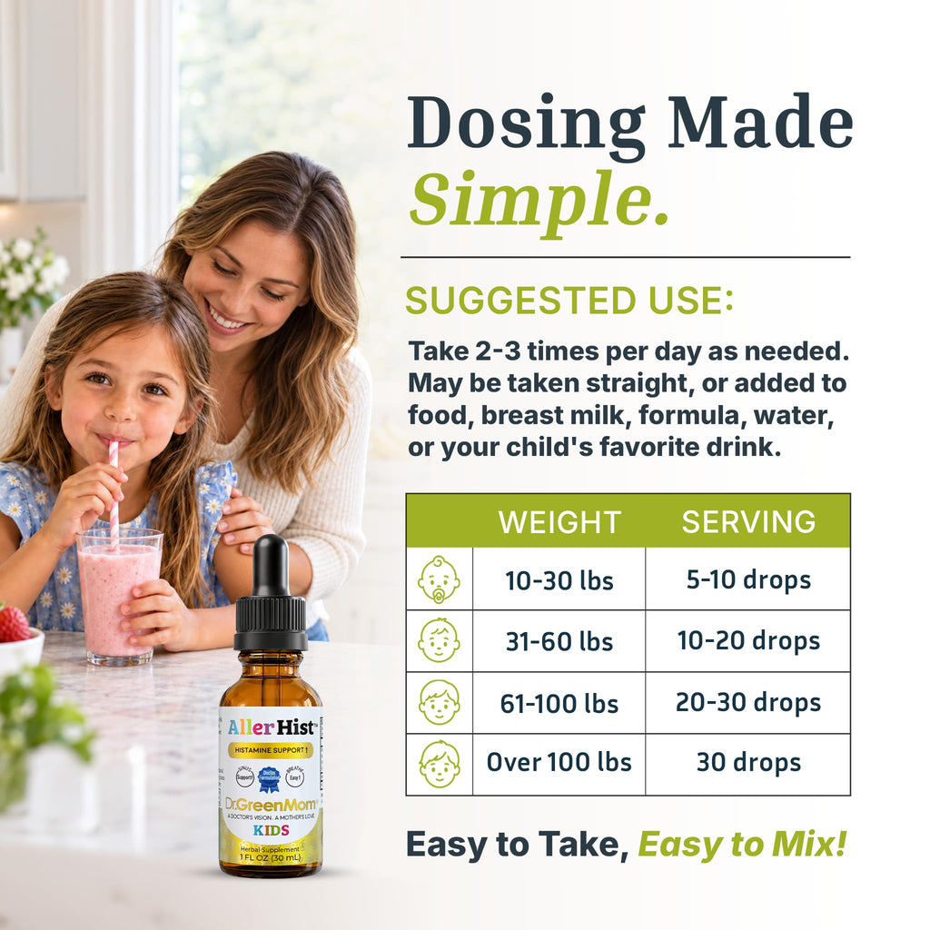 Dr. Green Mom Aller Hist Kids — Runny Nose & Itchy Watery Eye Support Drops