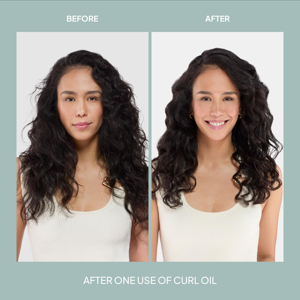 VERB Curl Oil for Waves, Curls, Coils, 3 fl oz, Frizz-Free Definition Serum