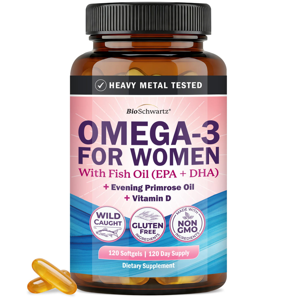 Triple Strength Omega 3 Fish Oil 3000mg for Women and Men, 180 Softgels | High Potency Omega 3 Supplement, Burpless Lemon Flavor Fish Oil - 2250mg Essential Fatty Acids with DHA & EPA, Wild Caught