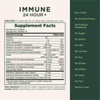 Nature's Bounty Immune 24 Hour +, 2 Softgels per Day, 50 Count