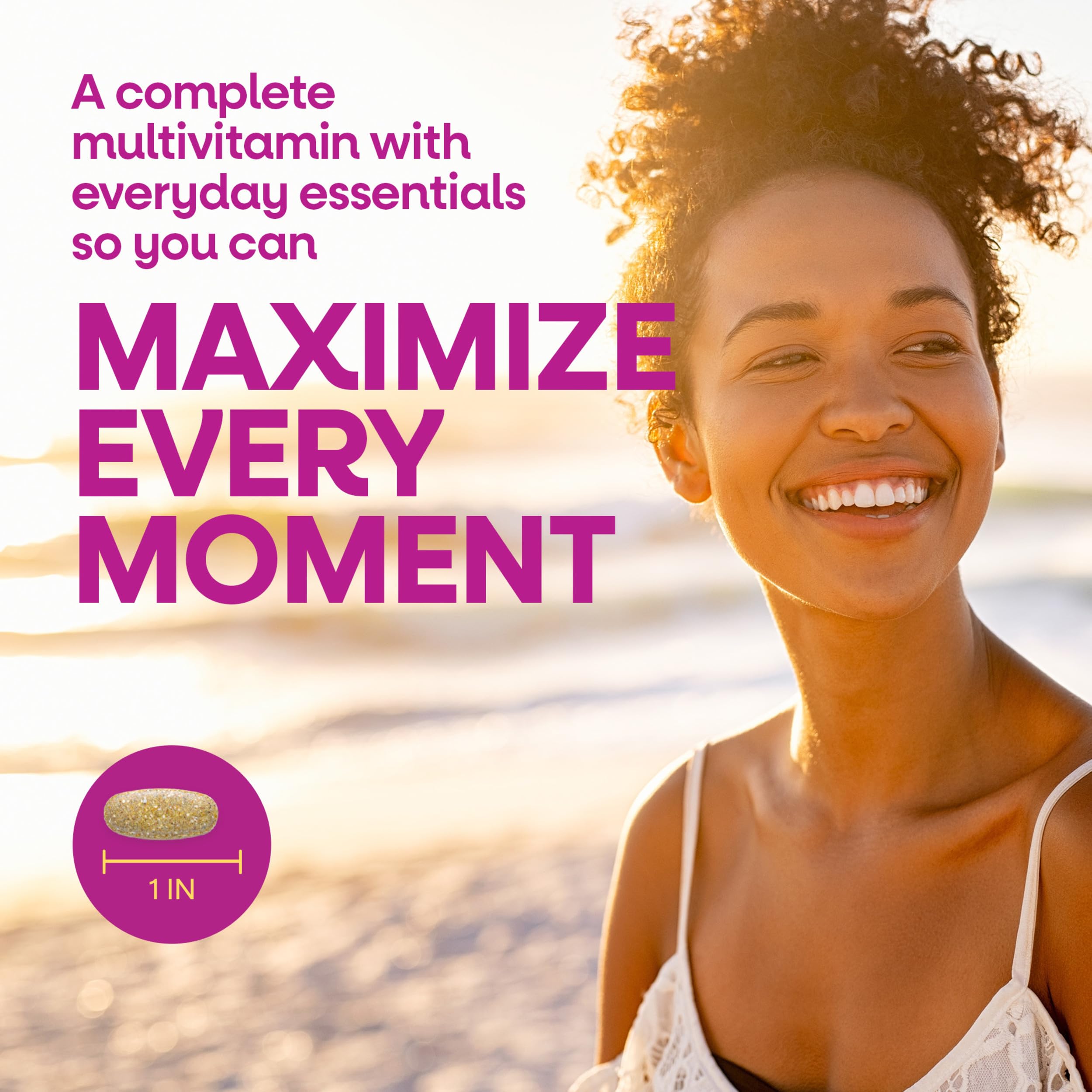 Nature's Way Alive! Complete Multivitamin for Women, Daily Vitamin, 130 ct | Women’s Vitamin Tablets Supports Cellular Energy Metabolism, Hair, Skin & Nails*, B-Vitamins, with Superfood Antioxidants