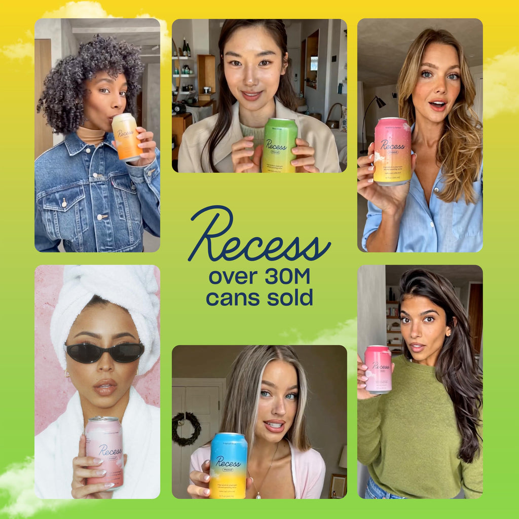 Recess Mood Calm Drink, Lime Citrus, 12 Pack