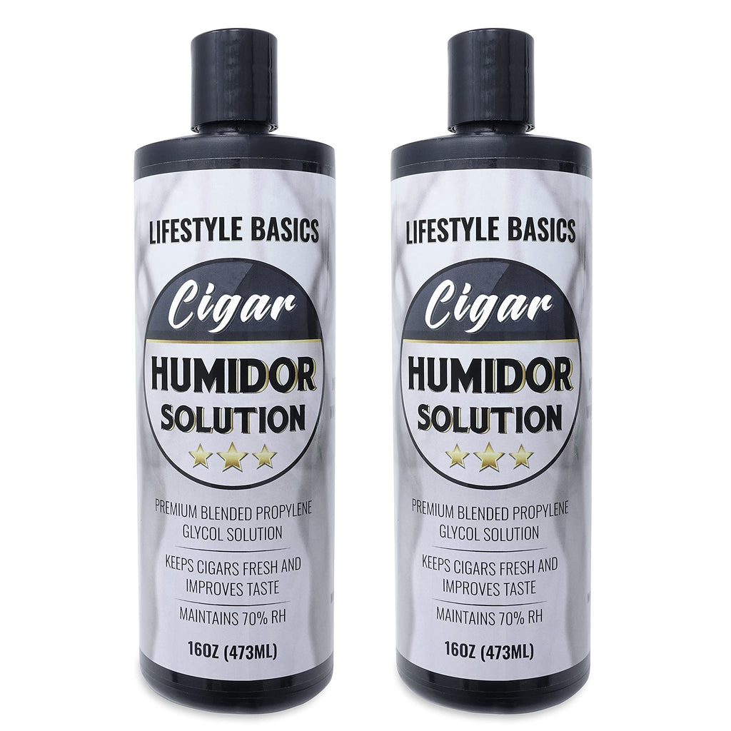 Humidor Solution 16 oz (2-Pack), Humidifier Liquid, 70% RH