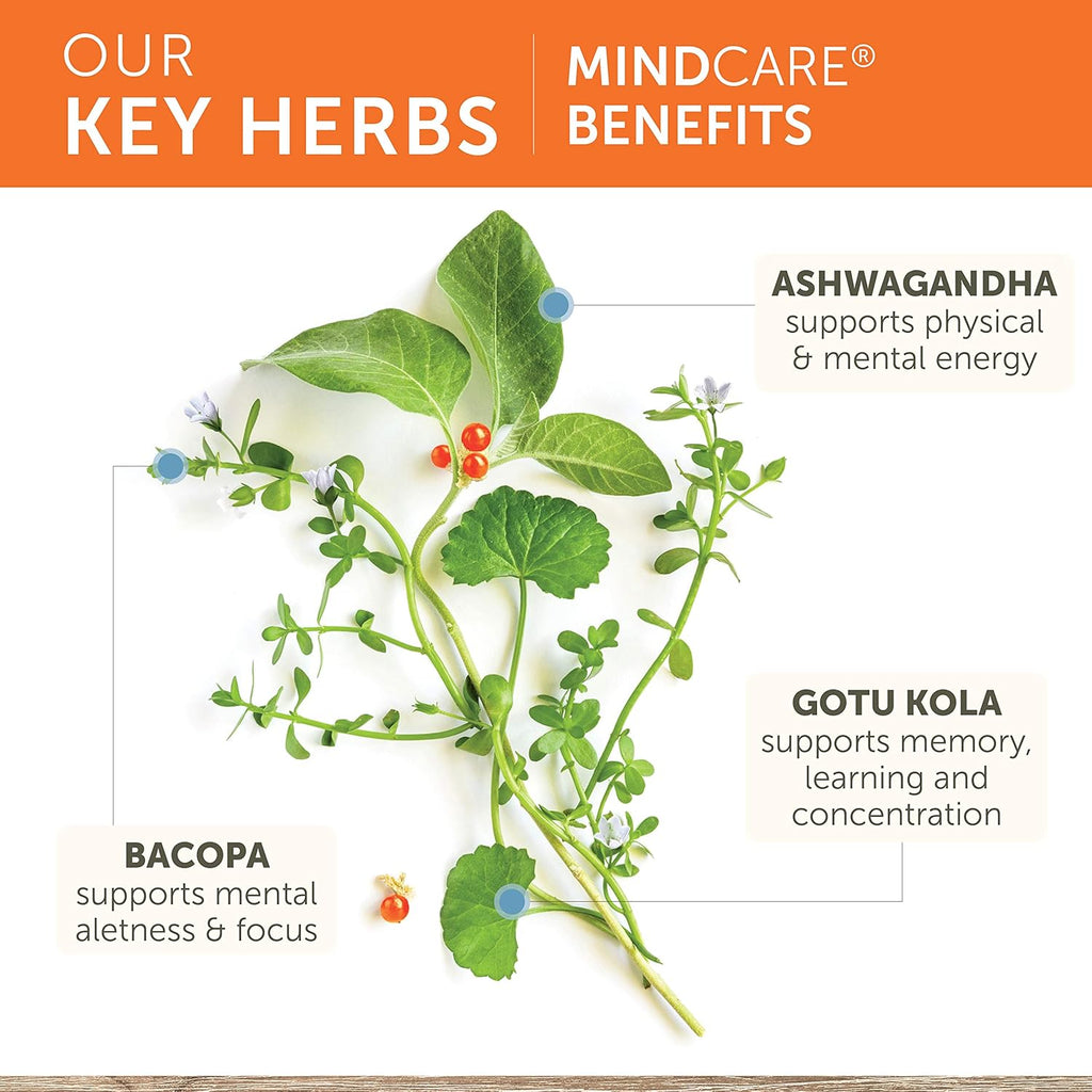 Buy now Himalaya MindCare - Nootropic Herbal Brain Supplements for Memory and Focus Support - Vegan, Non-GMO, Gluten Free, 1170 mg, 60 Capsules at indiglob india