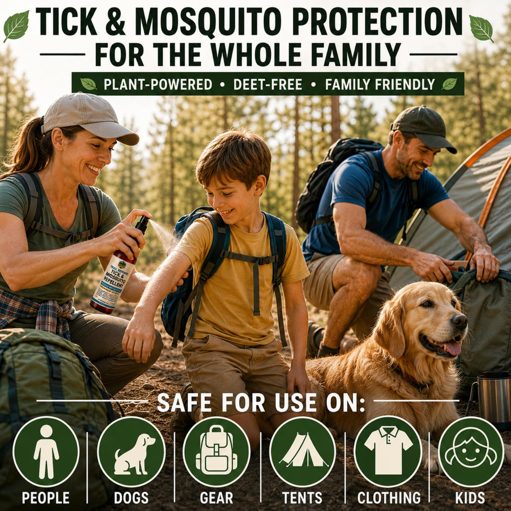 Trail Defense Tick & Mosquito Repellent for Humans and Dogs – Botanical Bug Spray