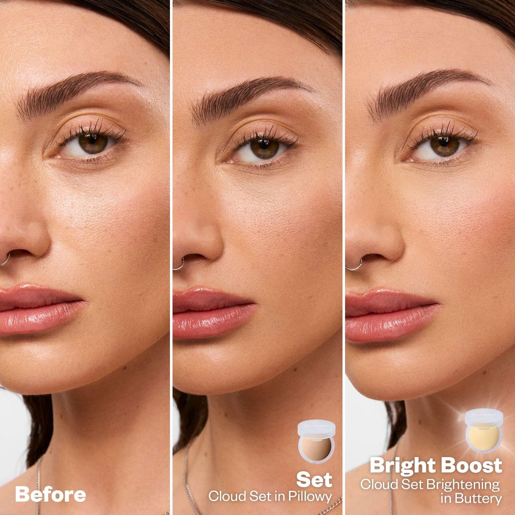 Buy now Kosas Cloud Set Face Setting Powder - Smoothing Shine Control, Soft, Sheer Translucent Makeup Finish, Portable & Long-Lasting Loose Pressed Baking Powder - Comfy (Sheer Medium) at indiglob india