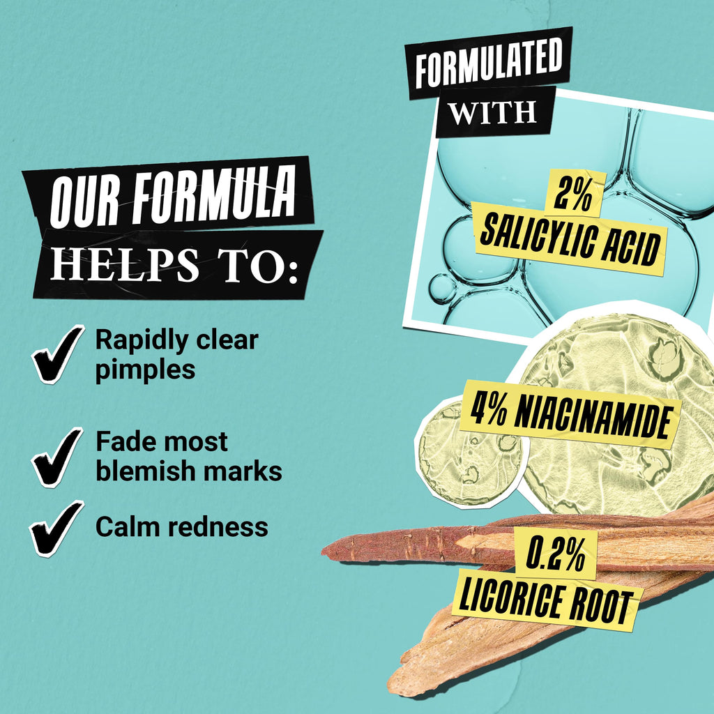 Buy now Kiehl's Truly Targeted Acne-Clearing Pimple Patch with 2% Salicylic Acid, Invisible Liquid Spot Treatment, 4% Niacinamide Fades Post-Acne Marks, 0.2% Licorice Root Soothes Redness - 0.5 fl oz at indiglob india