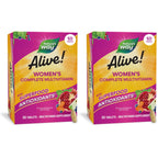 Nature's Way Alive! Complete Multivitamin for Women, Daily Vitamin, 130 ct | Women’s Vitamin Tablets Supports Cellular Energy Metabolism, Hair, Skin & Nails*, B-Vitamins, with Superfood Antioxidants