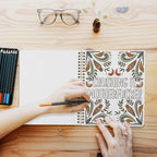 Beautiful Coloring Book Set of 2 for Adult Relaxation with Floral Designs