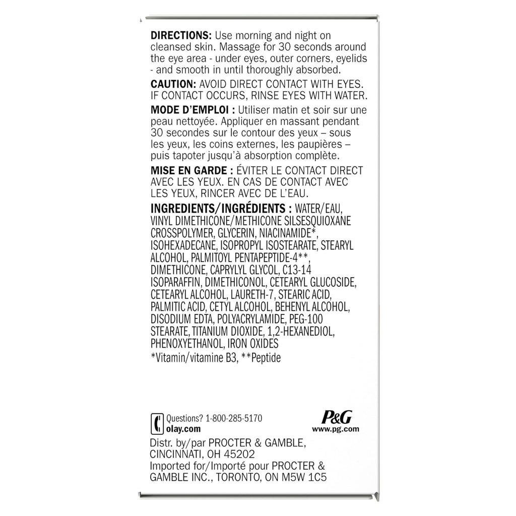 Buy now Olay Eyes Ultimate Eye Cream for Dark Circles, Wrinkles and Puffiness, 13 ml (0.4 fl. oz.) at indiglob india