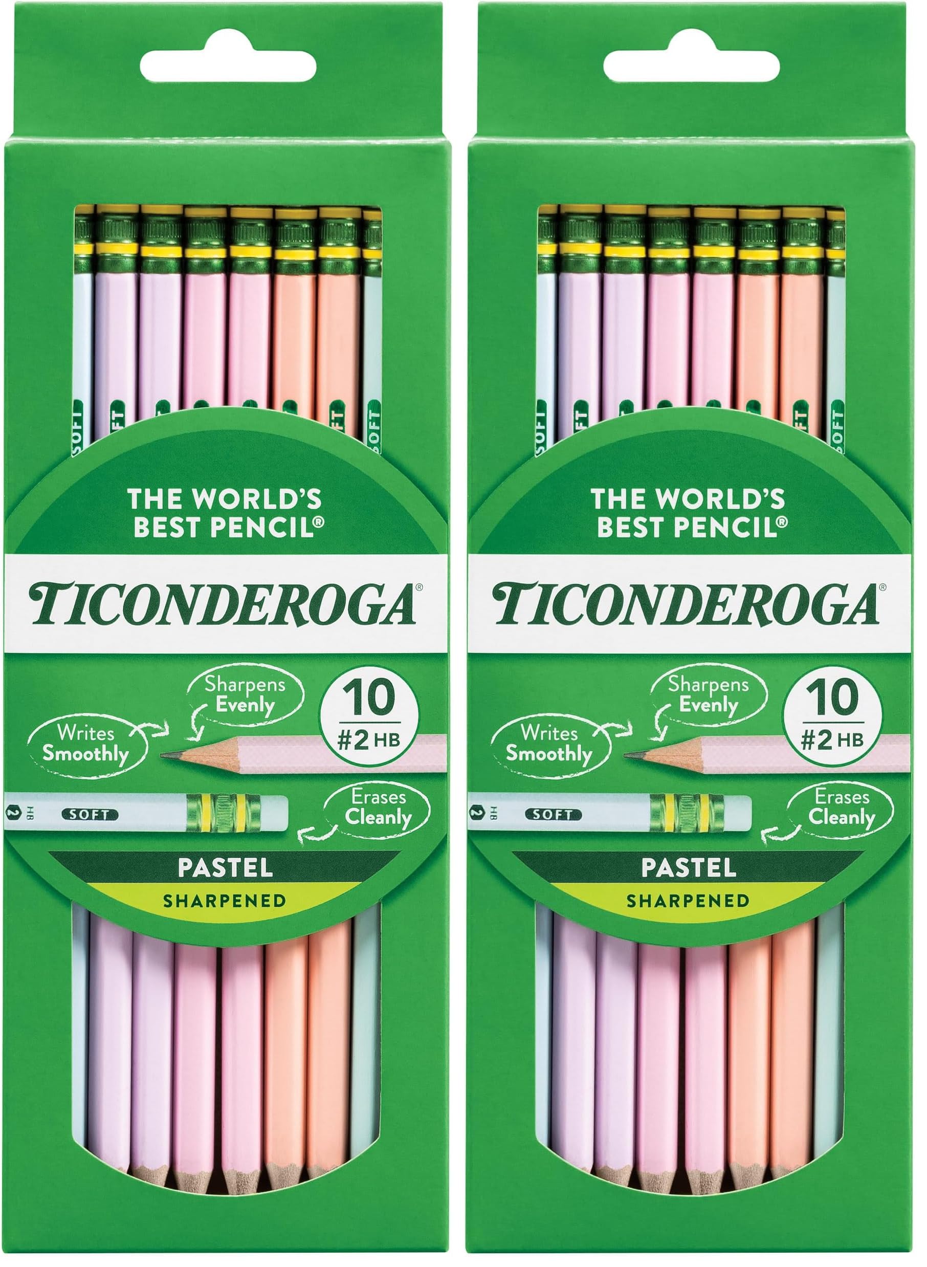 Buy now Ticonderoga Wood-Cased Pencils, Pre-Sharpened, #2 HB Soft, Neon Colors, 10 Count at indiglob india