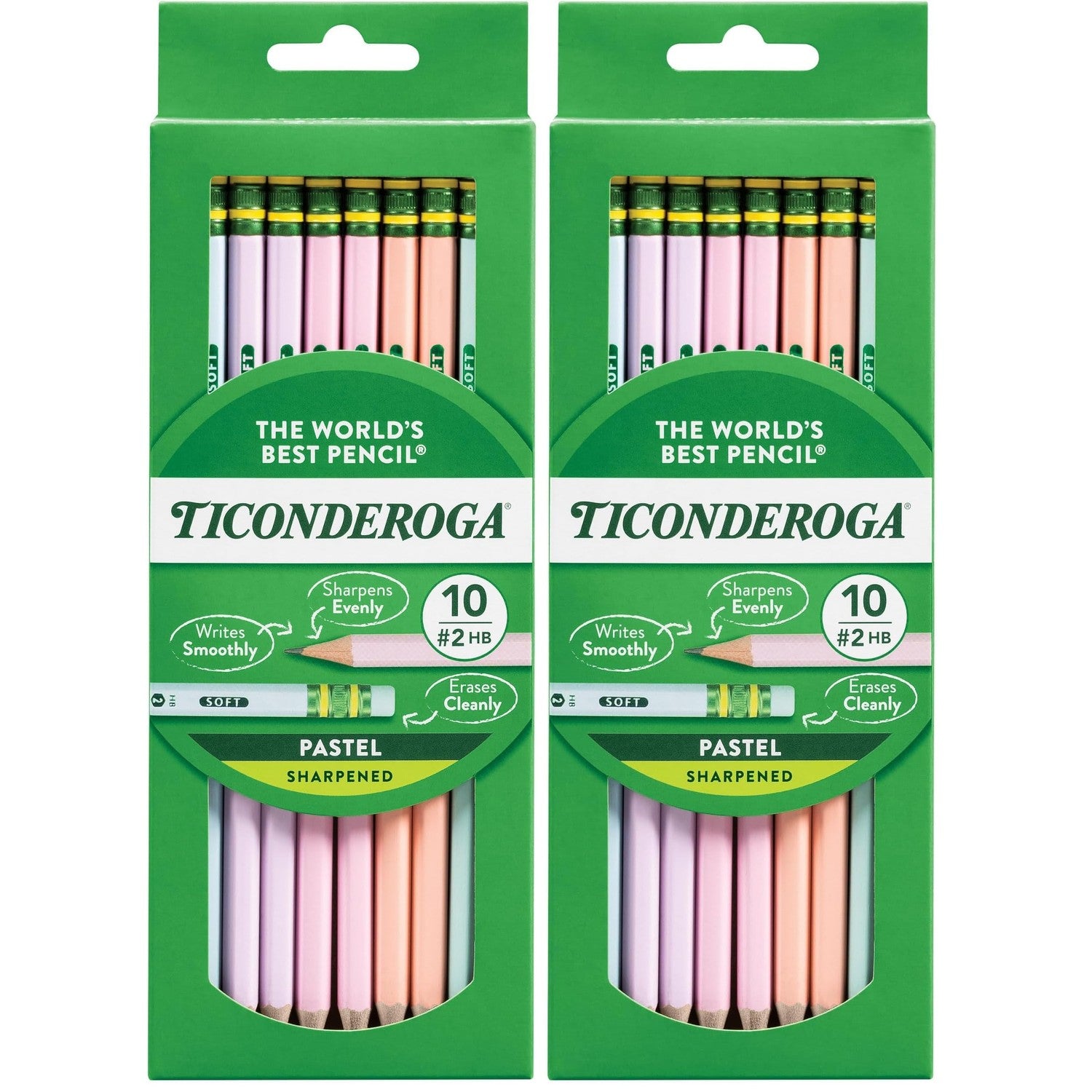 Buy now Ticonderoga Wood-Cased Pencils, Pre-Sharpened, #2 HB Soft, Neon Colors, 10 Count 2 10 Count Pastel at indiglob india