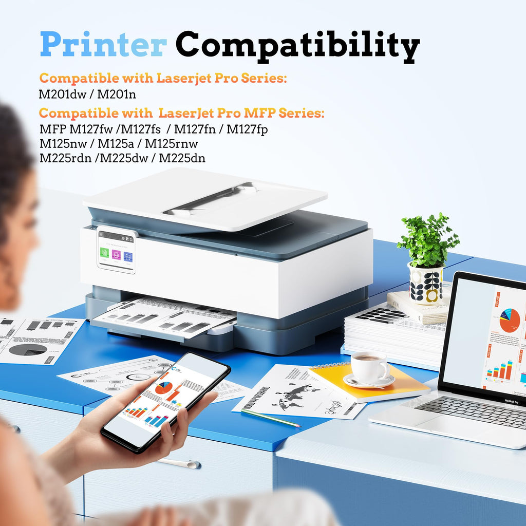 LxTek 83a Toner Cartridge Black Replacement for HP 83A CF283A 83X CF283X