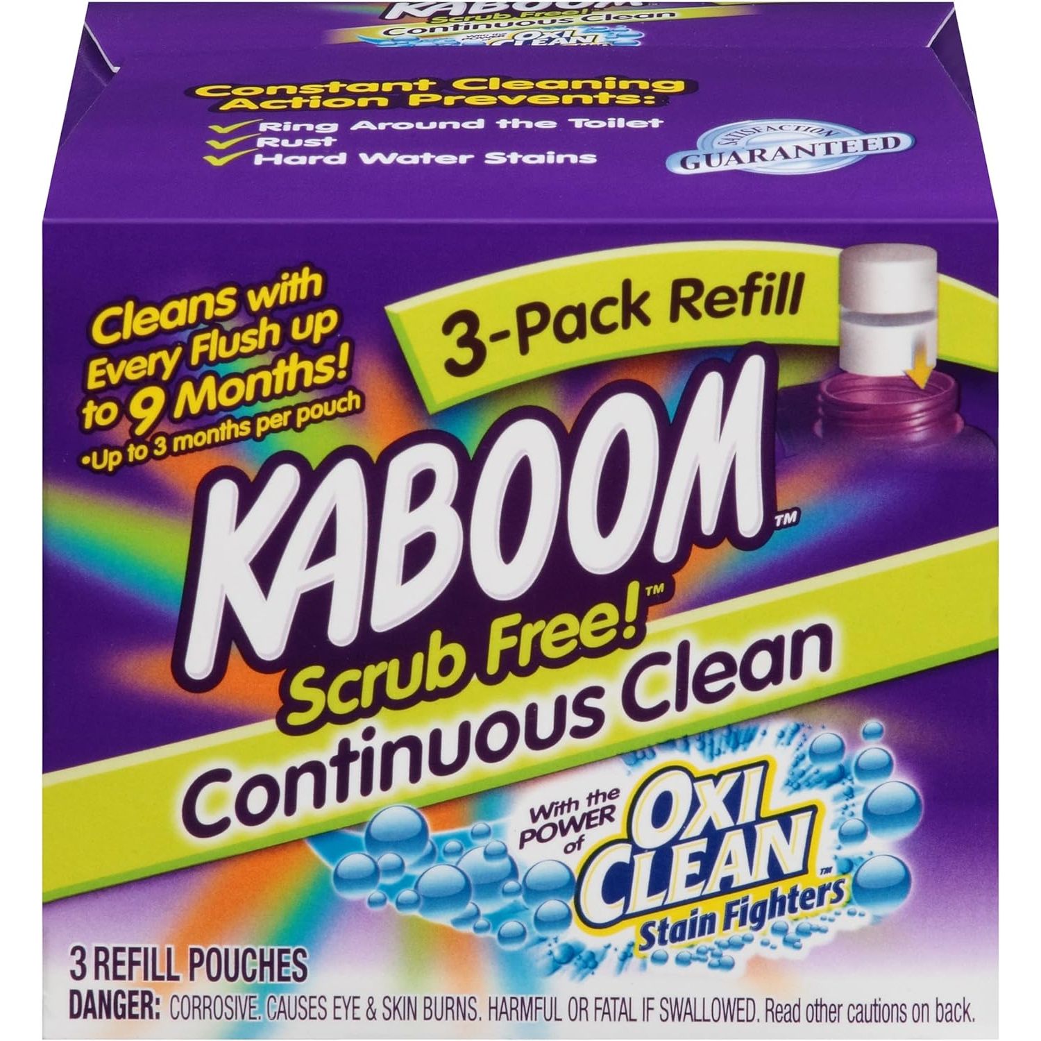 Buy now Kaboom Scrub Free! Toilet Bowl Cleaner System with 2 Refills Continuous Clean Refills at indiglob india