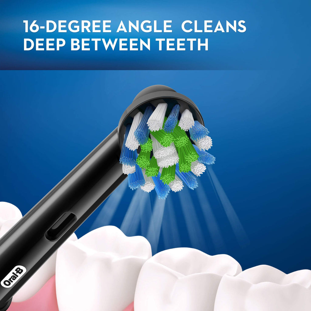 Buy now Oral-B CrossAction Electric Toothbrush Replacement Brush Head Refills, Black, 2 Count at indiglob india