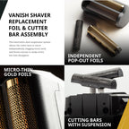 Wahl Professional Vanish Foil Head & Cutter Bar Replacement, Model 3022905