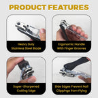 Buy now EZ Grip 360 Degree Rotary Stainless Steel Sharp Blade Fingernail Toenail Clipper, Trimmer and Cutter at indiglob india