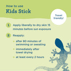 Blue Lizard Kids Mineral SPF 50 Sunscreen Stick, Zinc Oxide, 100% Mineral Actives, Developed for Kids’ Sensitive Skin, TSA-Friendly, Vegan, Paraben-free, Fragrance-Free, 0.5 oz