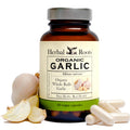 Herbal Roots Organic Whole Bulb Garlic Pills - Potent Extra Strength Immune Support - USDA Certified Organic - 60 Vegan Capsules