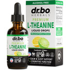 L Theanine 200mg Liquid Drops - Natural Sleep Support & Focus Supplement for Kids & Adults - Vegan, Non-GMO, Gluten Free 200mg Pure L-Theanine Drops Liquid Supplements, Mood Ltheanine for Kids 2 FL Oz