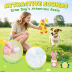XIUGOAL Dog Toys to Keep Them Busy, 3 Pack No Stuffing Interactive Dog Toys with Crinkle, Squeaky Puppy Chew Toys for Small, Medium Breeds