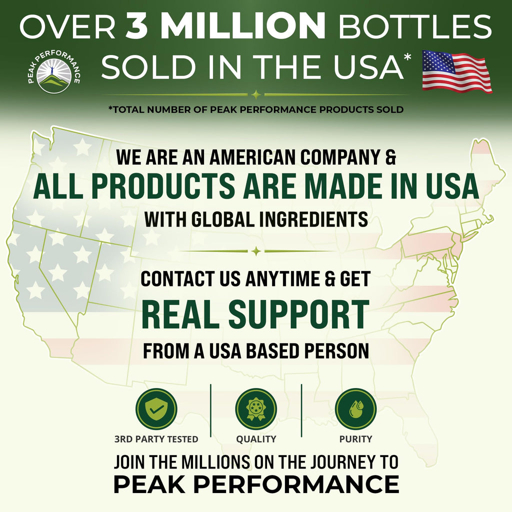 Peak Performance USDA Organic Psyllium Husk Vegan Capsules Fiber Supplement