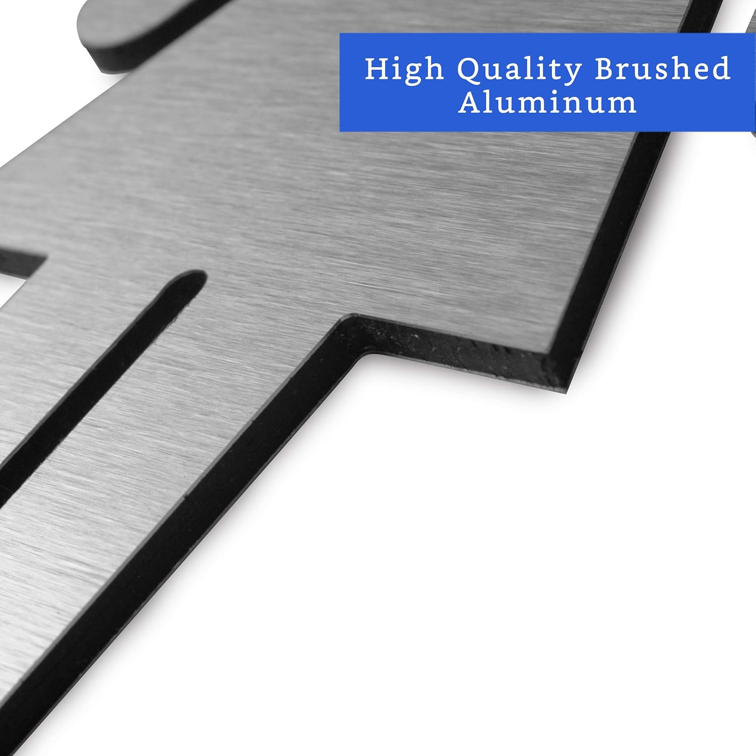 Buy now Brushed Aluminum Men's and Women's Bathroom Sign Figure Set - Men and Women Modern Restroom Sign - Bathroom Door Signs - Restroom Signs for Business - Bathroom Signage at indiglob india