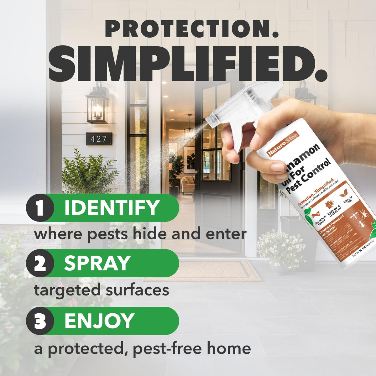 NatureStop Cinnamon Oil for Pest Control (16 oz)