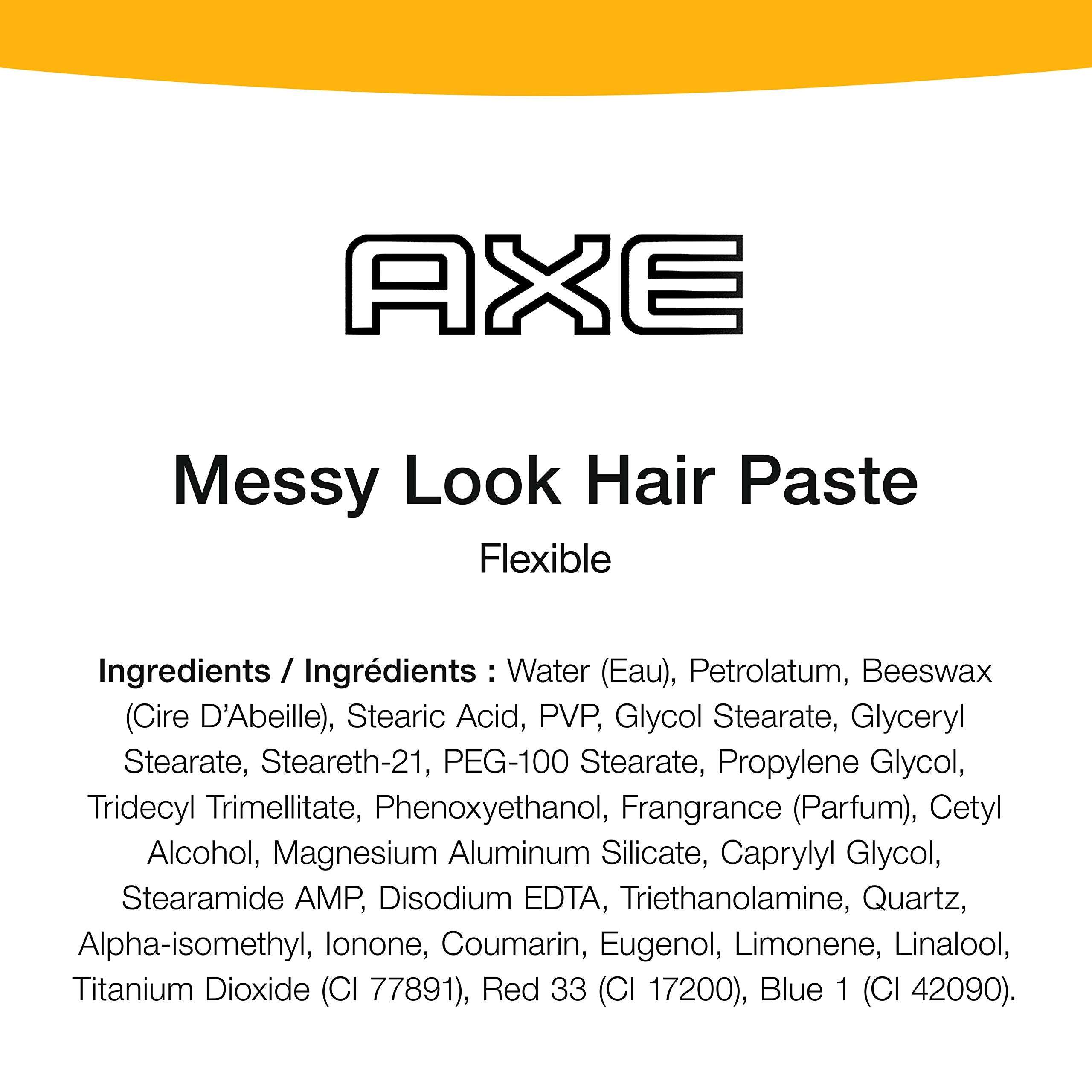 AXE Styling Flexible Hair Paste Urban Messy Look 2 Count 2.64 oz | For An Instant Texture Boost Hair Styling Made Easy